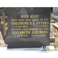 Grafstenen kerkhof Herwen Coll. HKR (299) Th.L.Peters & E.J.Hubers